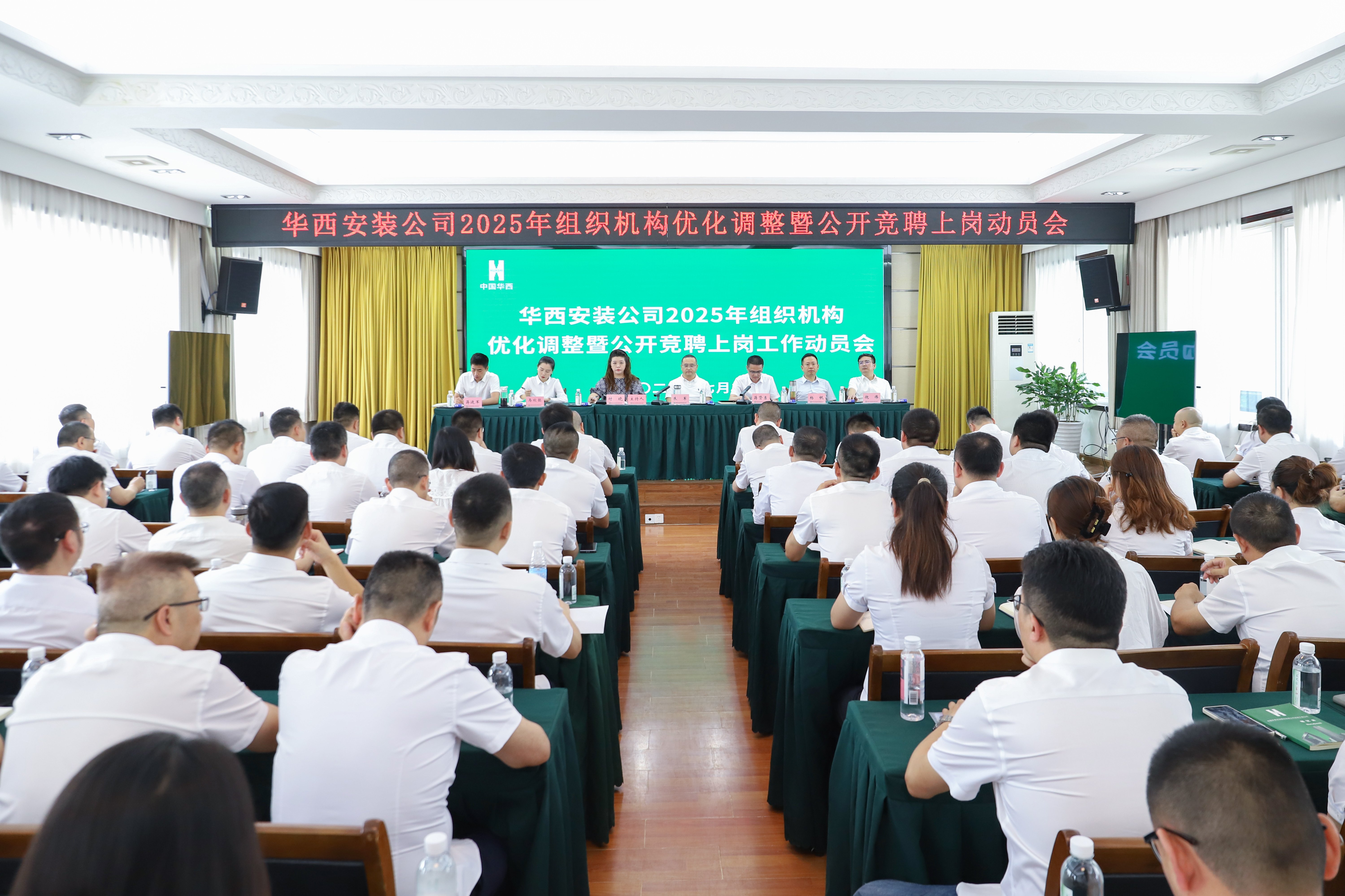 改革揚(yáng)風(fēng)帆，奮進(jìn)啟新程——華西安裝公司召開(kāi)2025年組織機(jī)構(gòu)優(yōu)化調(diào)整暨公開(kāi)競(jìng)聘上崗工作動(dòng)員會(huì)