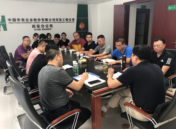 公司總經理徐文忠一行到分公司進行調研指導工作
